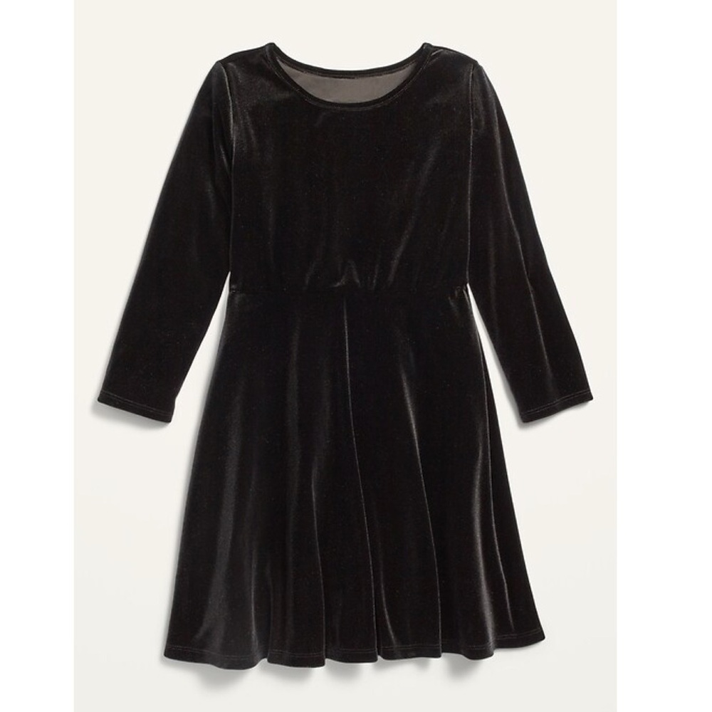 Old Navy Fit & Flare Velvet Dress for Girls SIZE M(8)‎ - Picture 3 of 16